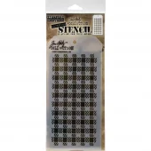 Tim Holtz Layered Stencil  - Gingham -THS 134
