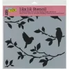 Crafter's Workshop Template 12"X12" - Birds On Branches