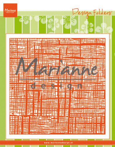 Marianne D Embossing folder Linnen