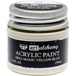 Finnabair Art Alchemy Opal Magic Acrylic Paint Opal Magic Yellow/Blue