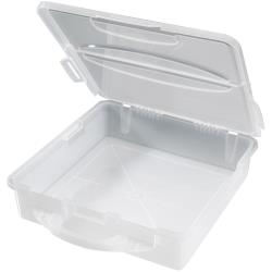 Stow & Go Storage Bin  14"X14"X3.25" gjenomsiktig