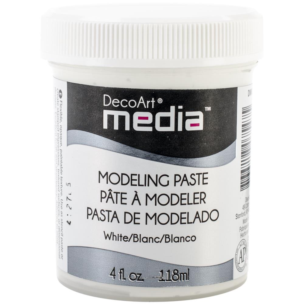 DecoArt Media Modeling Past 4oz-Hvit