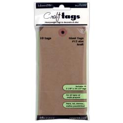 Inkssentials Kraft Craft Tags 10/Pkg-#12