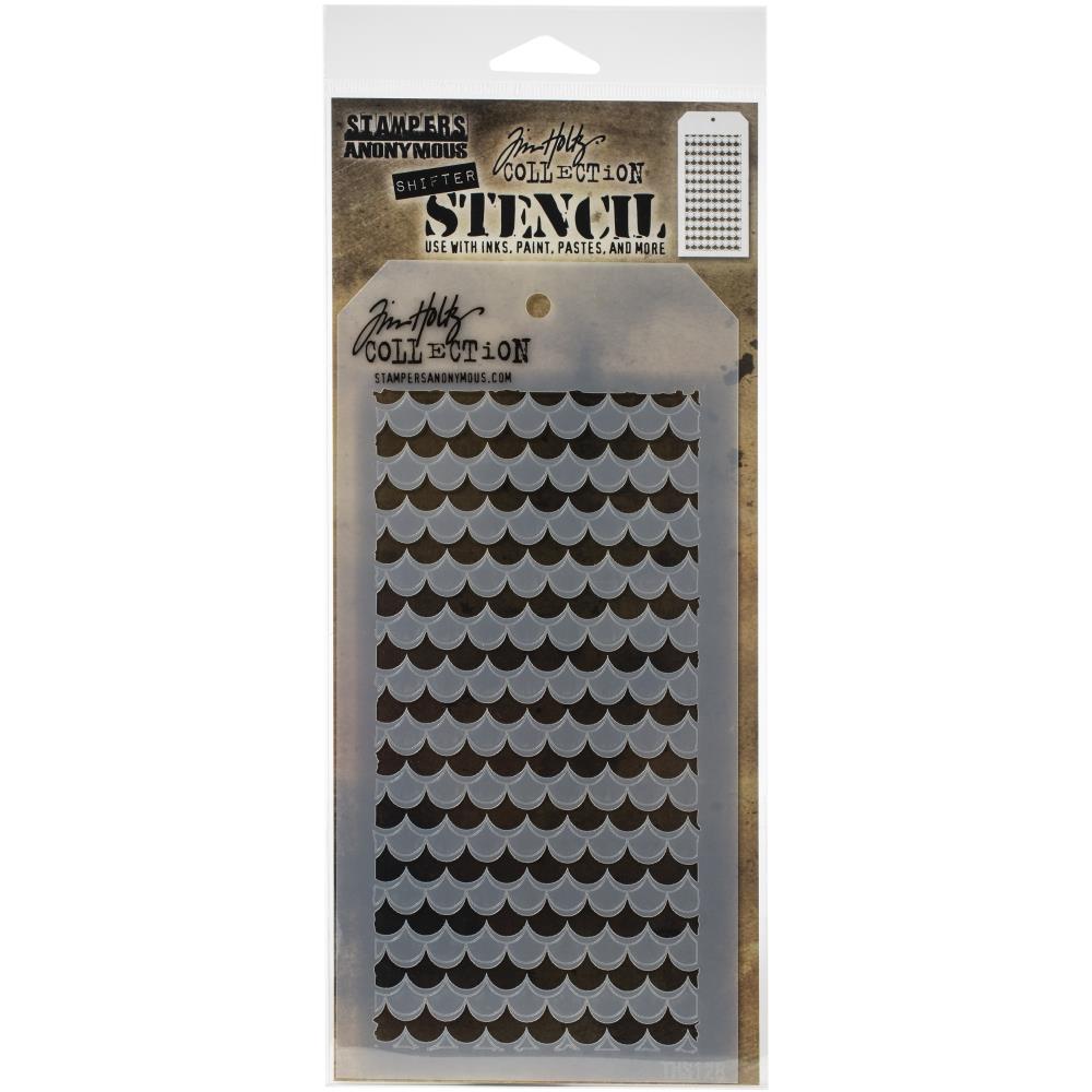 Tim Holtz Layered Stencil - Shifter Scallop-