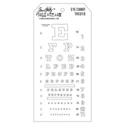 Tim Holtz Layered Stencil - Eye Chart - THS-010