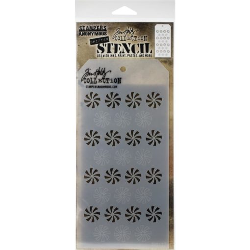 Tim Holtz Layered Stencil - Shifter Peppermint - THS 137