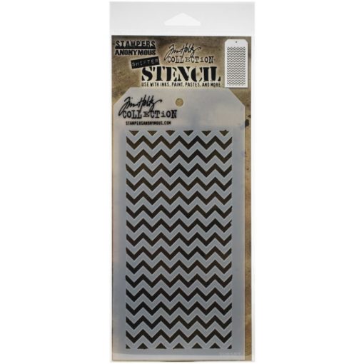 Tim Holtz Layered Stencil  - Shifter Chevron - THS 127