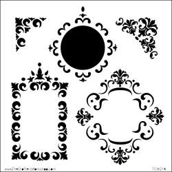 Template 6"X6" - Fancy Frames