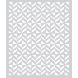 Basic Grey Vivienne Frosted Mylar Stencil -Flag Pattern