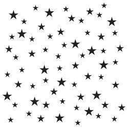 Crafter's Workshop Template 12"X12" - Random Stars