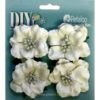 Darjeeling Ruffled Roses -White