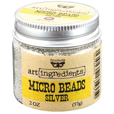 PRIMA - ART INGREDIENTS BY FINNABAIR - MICRO BEADS - SILVER