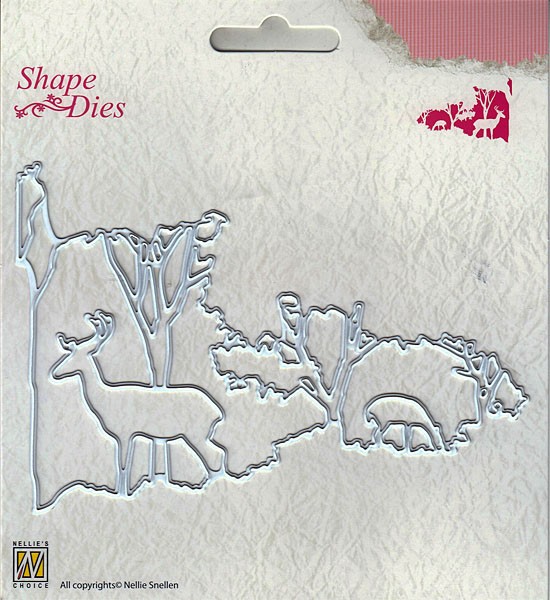 SD131 Shape Dies Christmas window scene-2