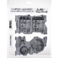 Inventor 9 - Tim Holtz Collection - Cling Stamps