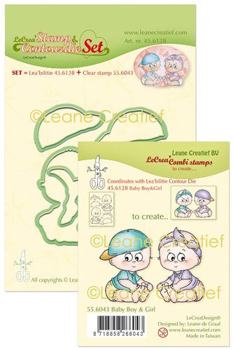 LeCrea - Lea’bilitie stamp & Contour die set Baby boy&girl