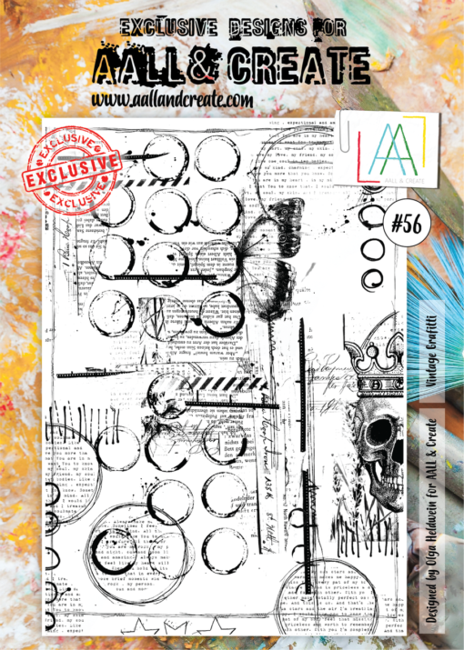 Aall&Create - #56 - A4 - Vintage Grafitti