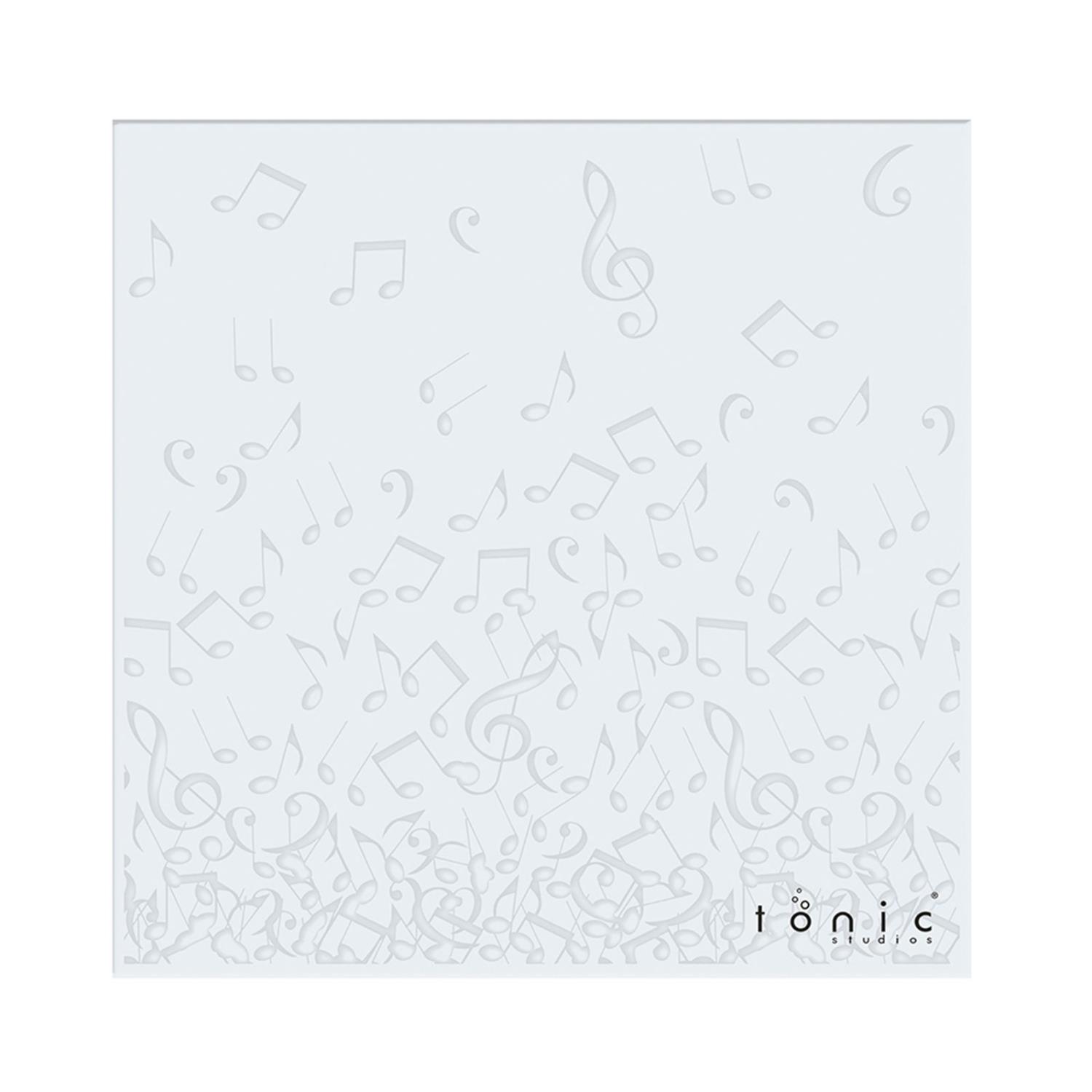 Tonic Studios -  Rococo symphony shower - 6x6" - embossing folder