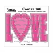 Crealies • Cardzz  no.156 love