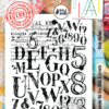 AAll&create - A6 STAMPS - Bold Alphas - #336