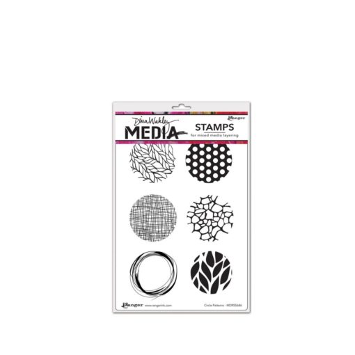 Ranger Dina Wakley cling stamp circle patterns