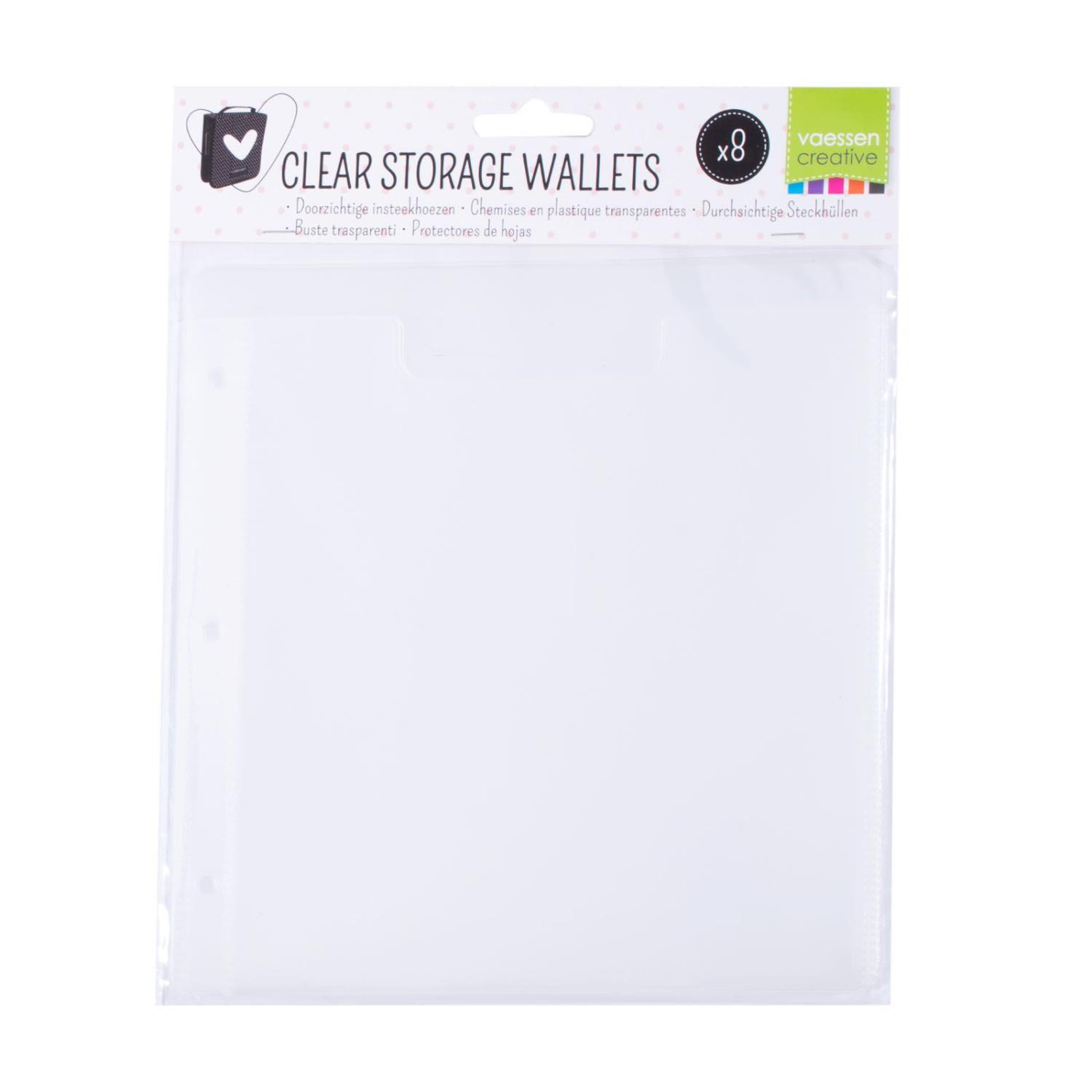 Clear storage wallets