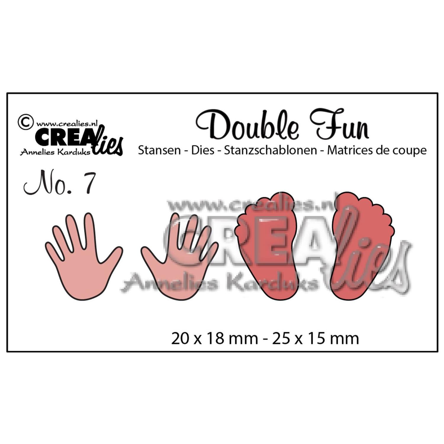 Crealies Double Fun cutting die no.7