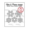 Crealies Bits & Pieces Stamps no.135 snowflakes