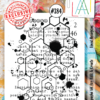 Aall&Create - #384- A6 STAMP - Lined Hexagons