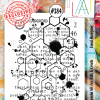 All&Create - #384- A6 STAMP - Lined Hexagons