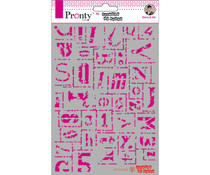 Pronty Crafts Letters Grunge A5 Stencil