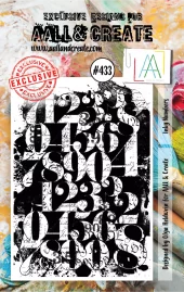 AAll&Create - Inky Numbers- #432- A7 STAMP -