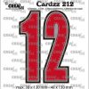 Crealies - Cardzz no- CLCZ212 - Numbers 1 og 2