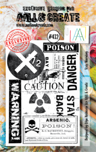 AAll&Create - Toxic Warning- #432- A7 STAMP -