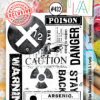 AAll&Create - Toxic Warning- #432- A7 STAMP -