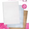 Studio Light • Faux leather sheets White & Gold & Silver 210x297mm 3 SH 01
