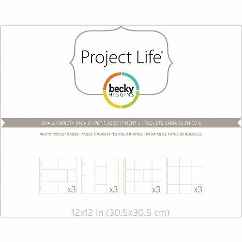 American Crafts • Project life photo pocket pages small variety pack 6