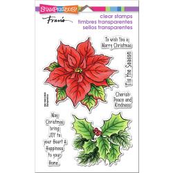 Poinsettia Season-  Stampendous Perfectly Clear Stamps