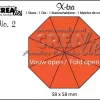 Crealies - X-tra die no. 2, Fold Open 8 parts