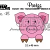 Crealies - Partzz dies no. 45, Pig