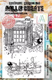 Aall&Create - A5 stempel - Shuttered Window