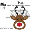 Crealies - Partzz die no. 21, Reindeer