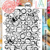 AAll&create - A6 STAMPS - Scripted Circles - #433