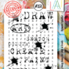 AAll&Create - A7 STAMP - Alphabet Splatter - # 351