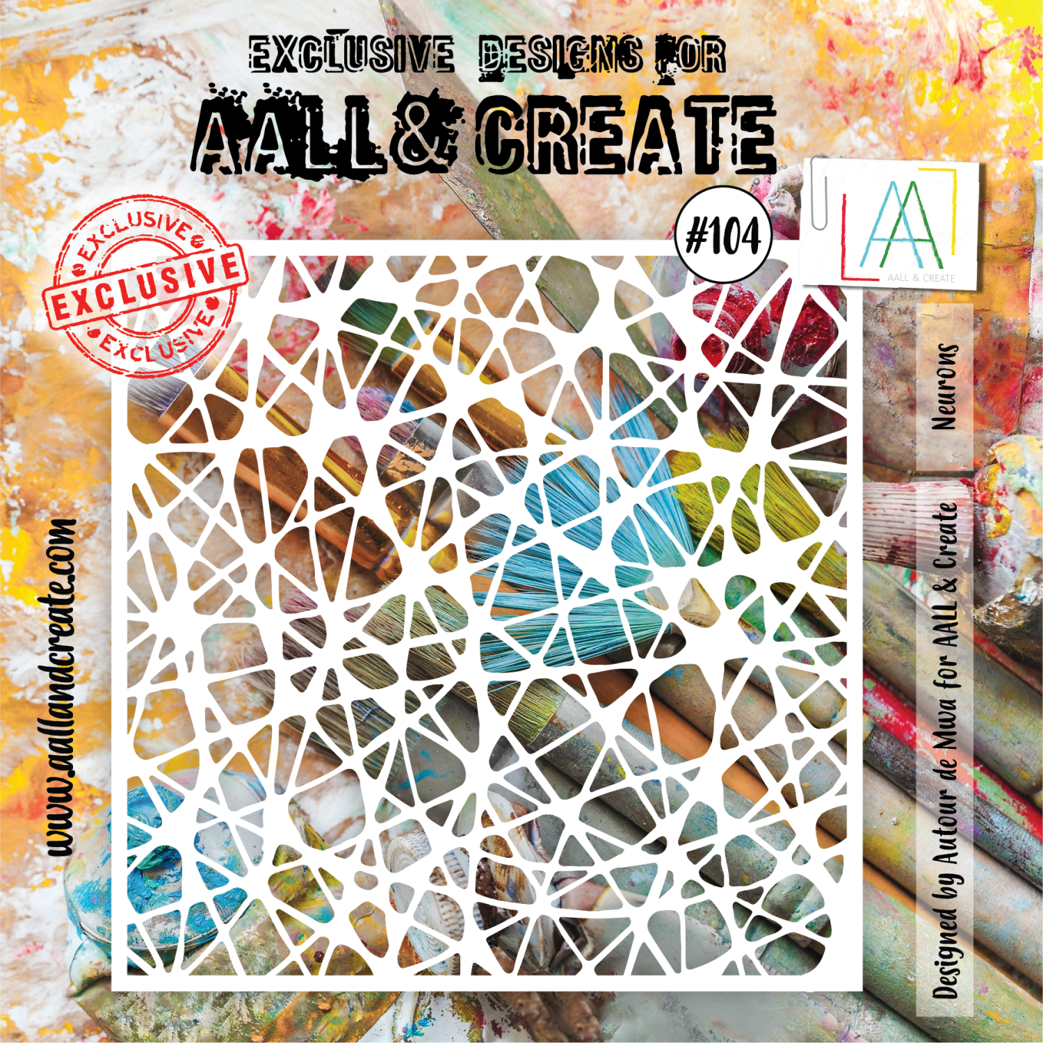 Aall&Create - 6 x 6 - #115 - Spiral Checked