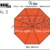 Crealies - X-tra die no. 2, Fold Open 8 parts