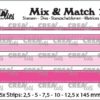 Mix & Match dies no. 13, Strips with dots