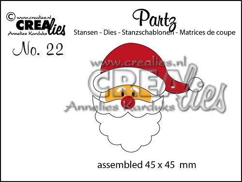 Crealies - Partzz die no. 22, Santa Claus