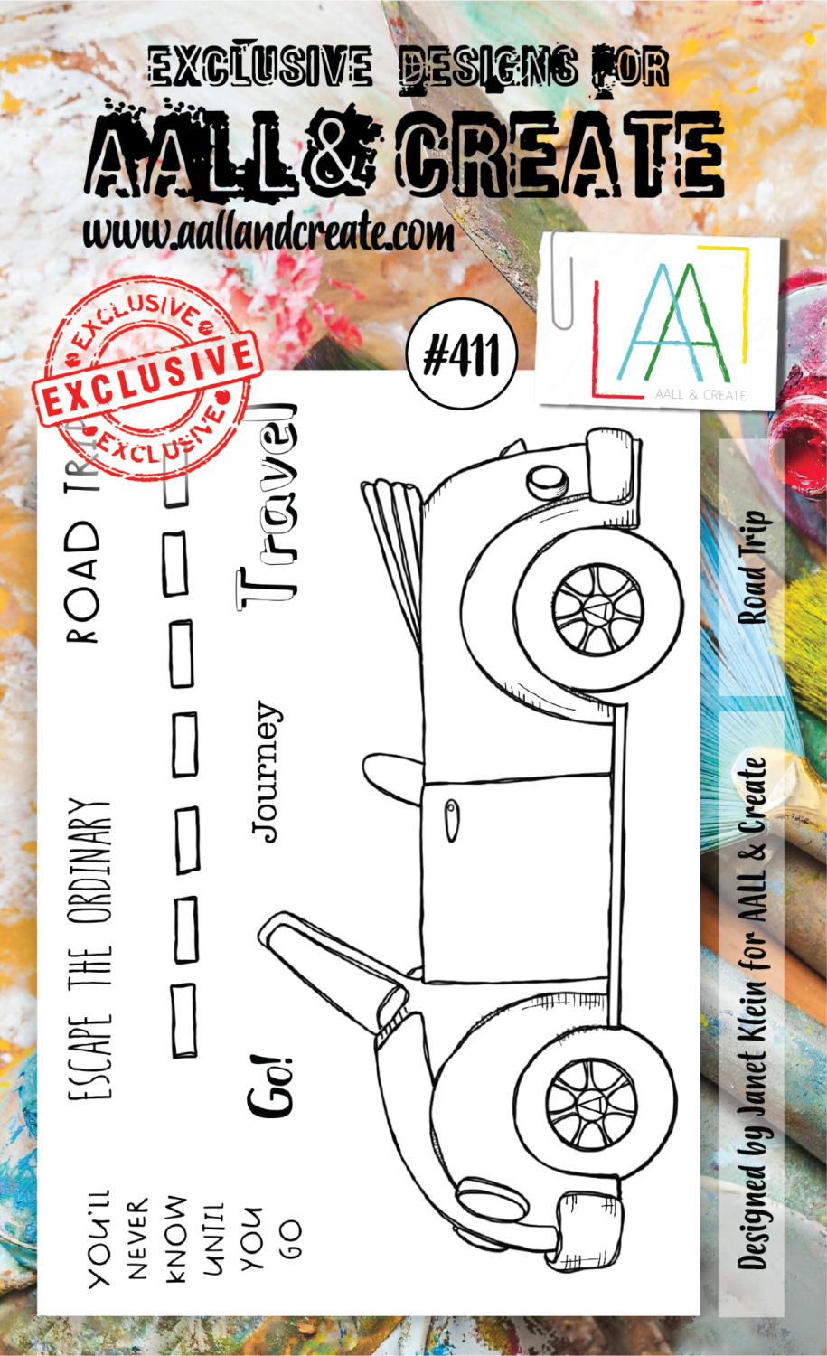 AAll&create - A6 STAMPS - Road Trip - #411