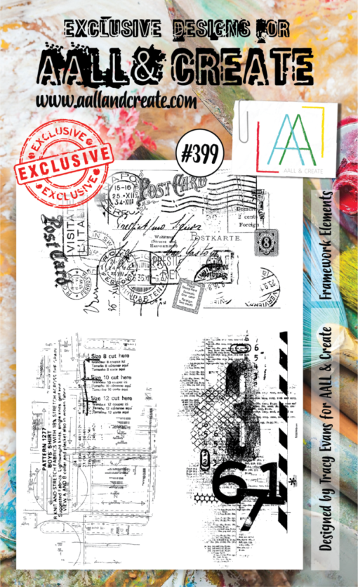 AAll&create - A6 STAMPS - Framework Elements - #399