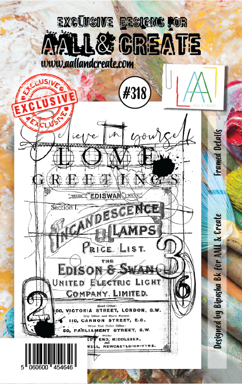 AAll&Create - A7 STAMP - Framed Details - #318